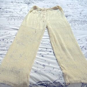 Off white Crochet Beach Pants Size M